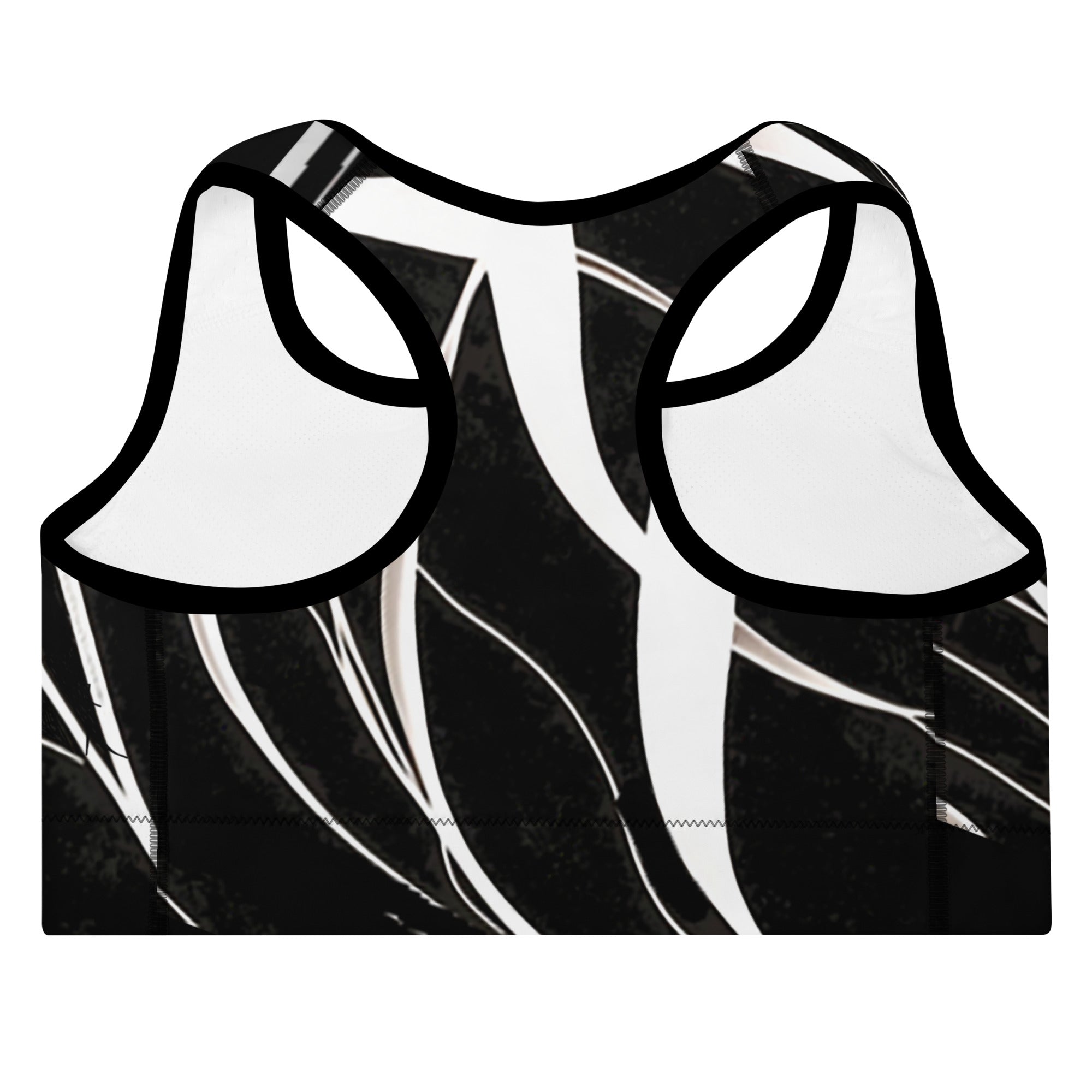 Black & White Sports Bra. Gym top or Dance top. Yoga top or bra for pilates. La Danza by WickedYo.
